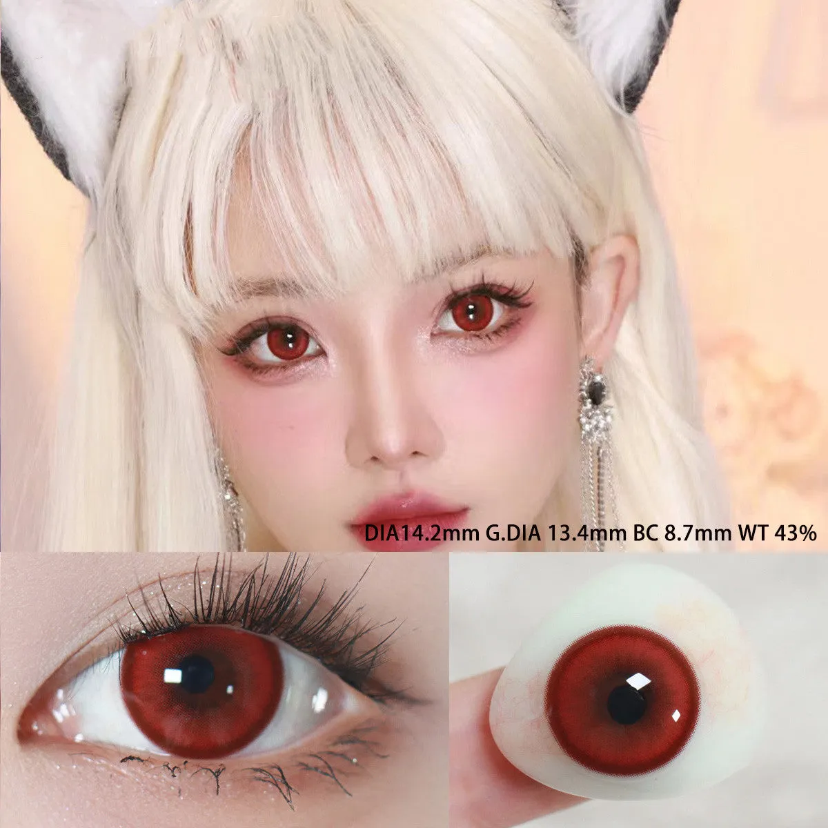 1 day disposable color contact lenses  KF83862