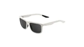 100% Blake Polished Haze Sunglasses - Smoked Lens