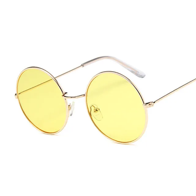 2019 Retro Round Pink Sunglasses Women