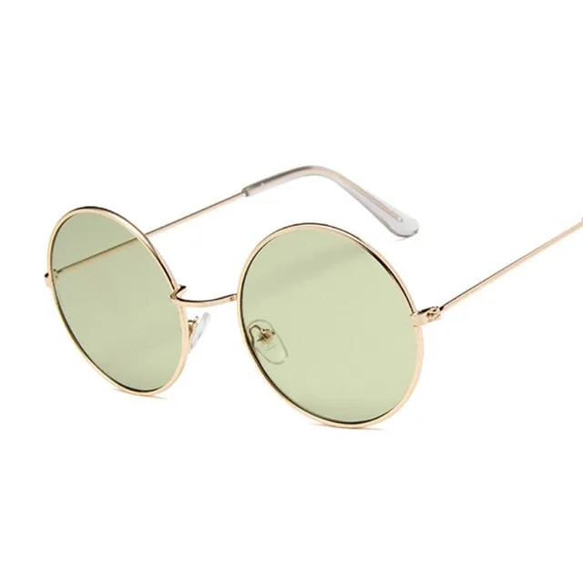 2019 Retro Round Pink Sunglasses Women