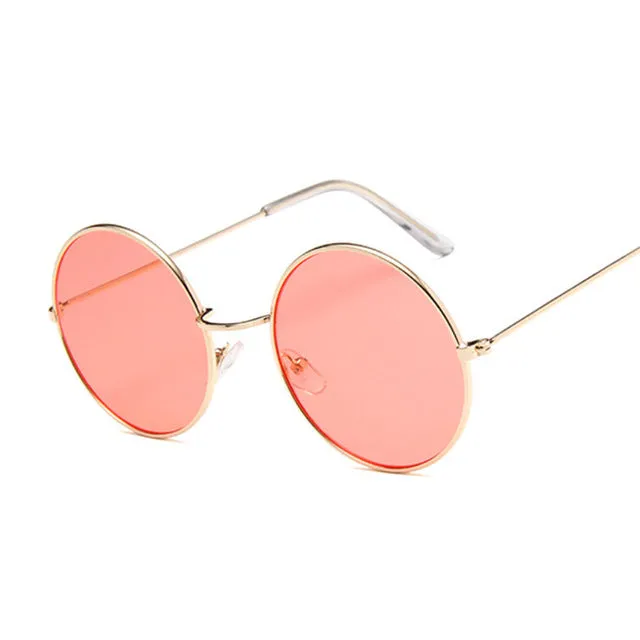 2019 Retro Round Pink Sunglasses Women