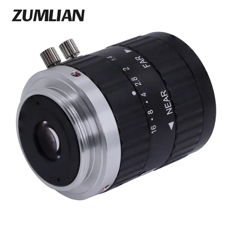 5.0MP C-mount 12mm CCTV Lens 2/3" F1.4 Prime ITS Camera FA Lenses