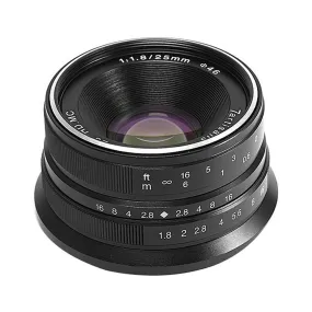 7Artisans Photoelectric 25mm f/1.8 APS-C Lens for Fujifilm X-Mount - Black