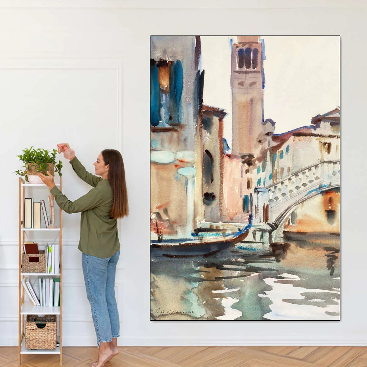 A Bridge And Campanile Venice 1902-1904 Wall Art