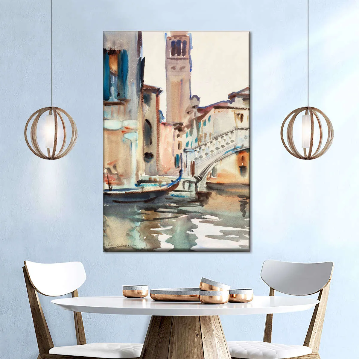 A Bridge And Campanile Venice 1902-1904 Wall Art