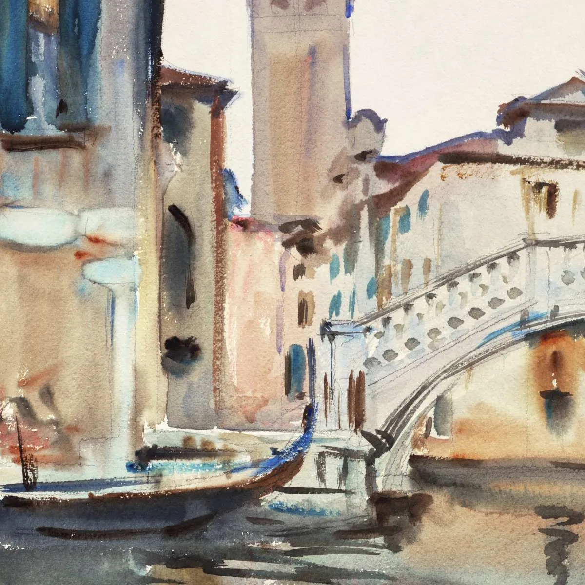 A Bridge And Campanile Venice 1902-1904 Wall Art