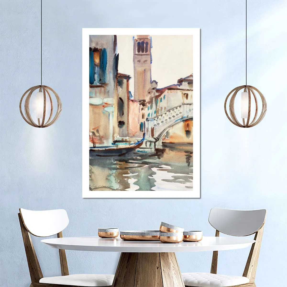 A Bridge And Campanile Venice 1902-1904 Wall Art