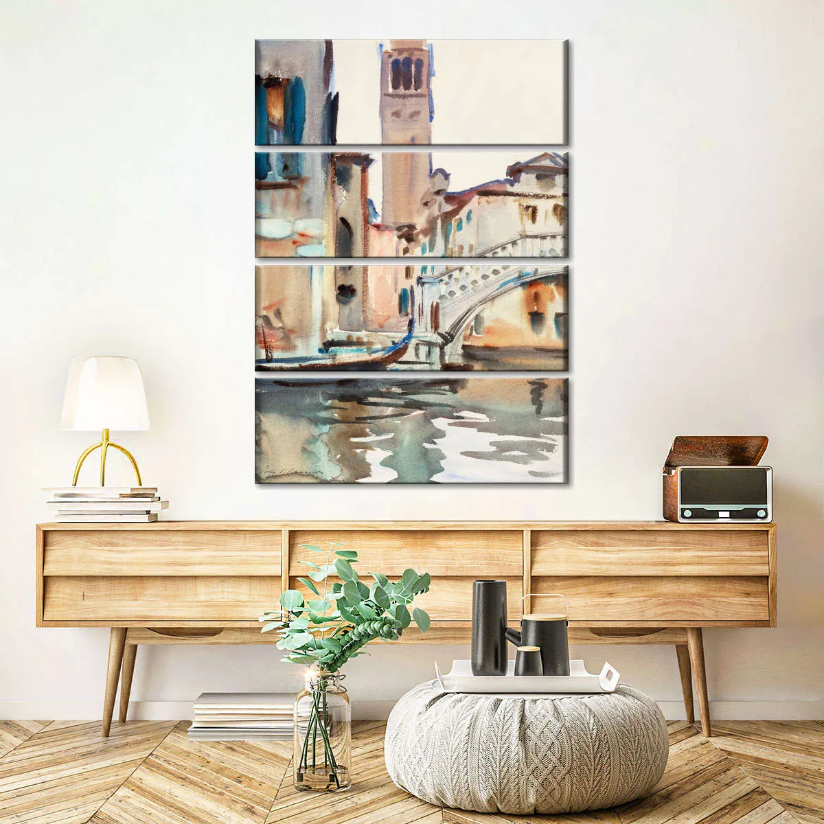 A Bridge And Campanile Venice 1902-1904 Wall Art