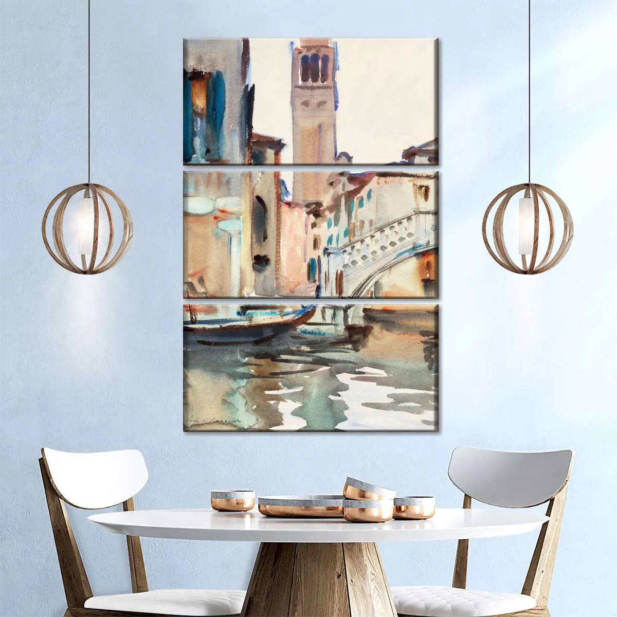 A Bridge And Campanile Venice 1902-1904 Wall Art