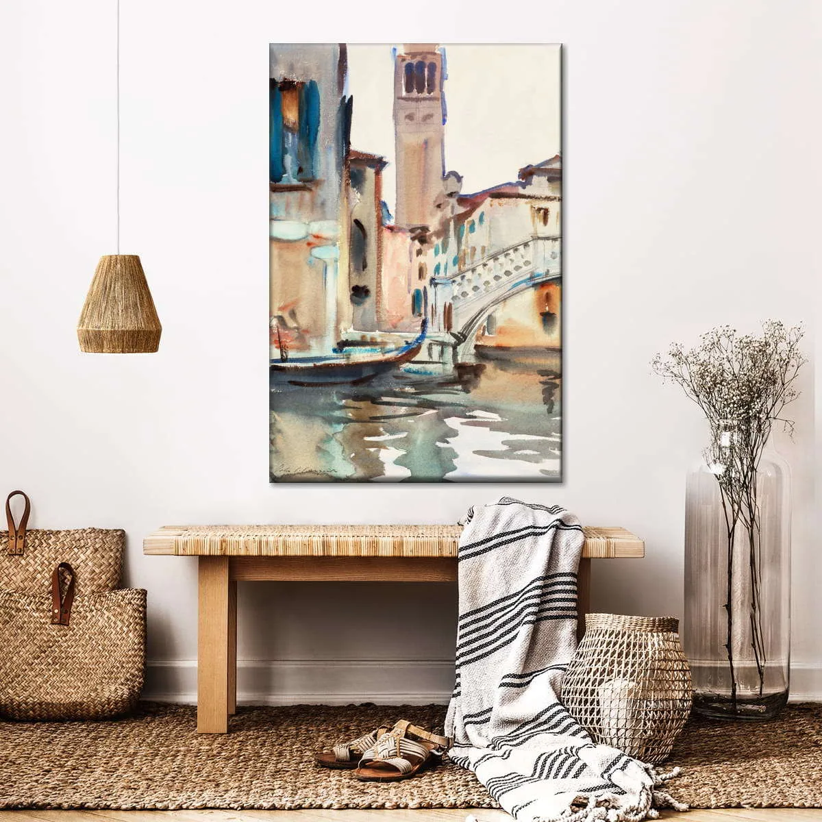 A Bridge And Campanile Venice 1902-1904 Wall Art