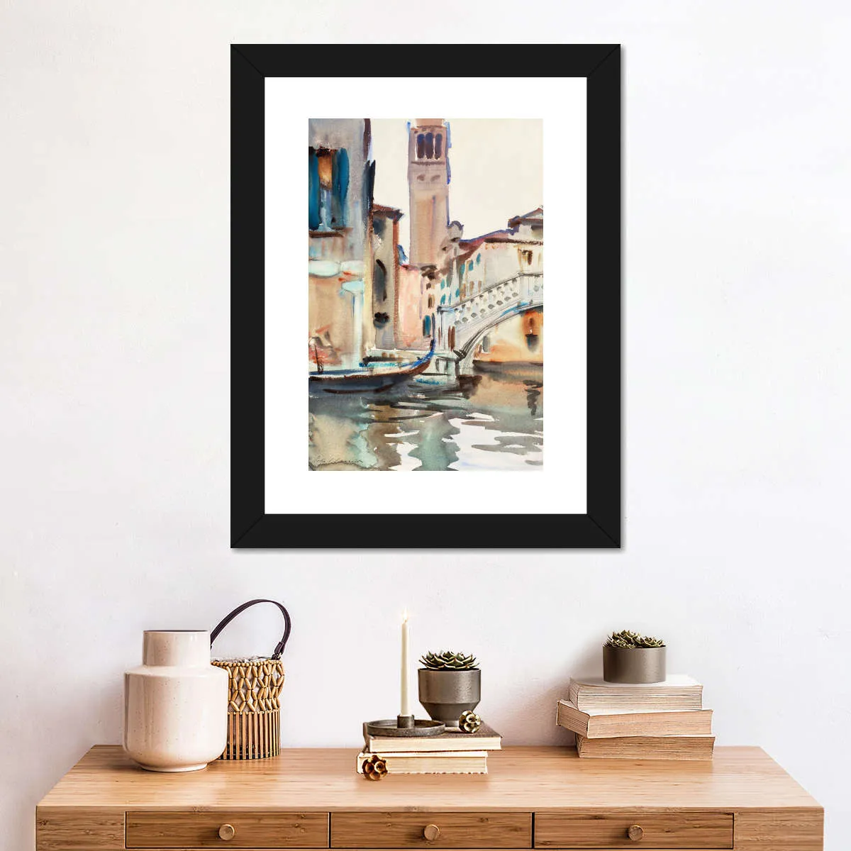 A Bridge And Campanile Venice 1902-1904 Wall Art