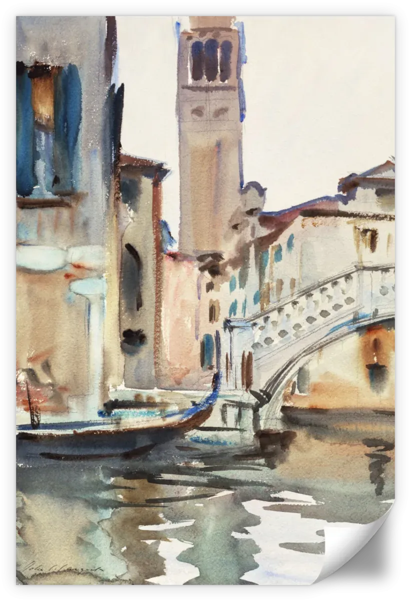 A Bridge And Campanile Venice 1902-1904 Wall Art