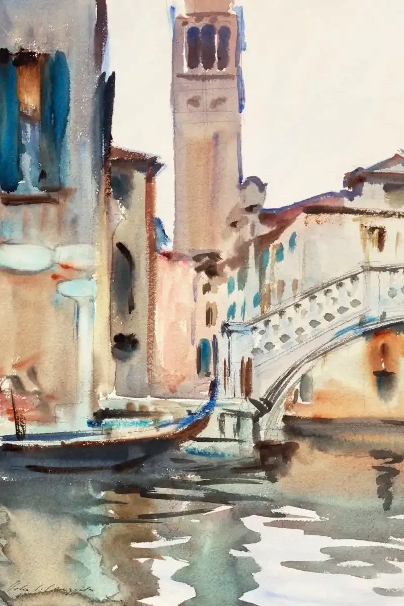 A Bridge And Campanile Venice 1902-1904 Wall Art