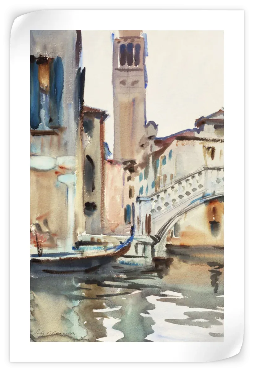 A Bridge And Campanile Venice 1902-1904 Wall Art