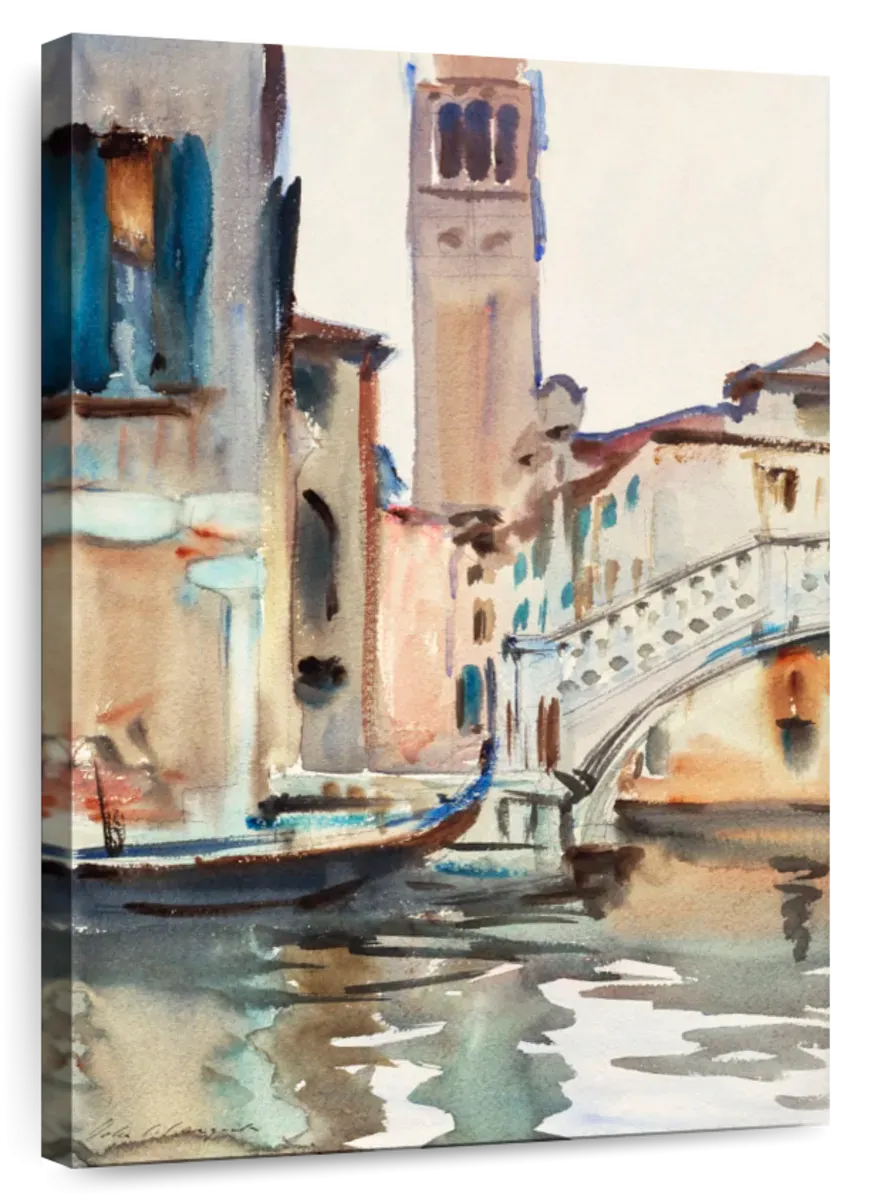 A Bridge And Campanile Venice 1902-1904 Wall Art