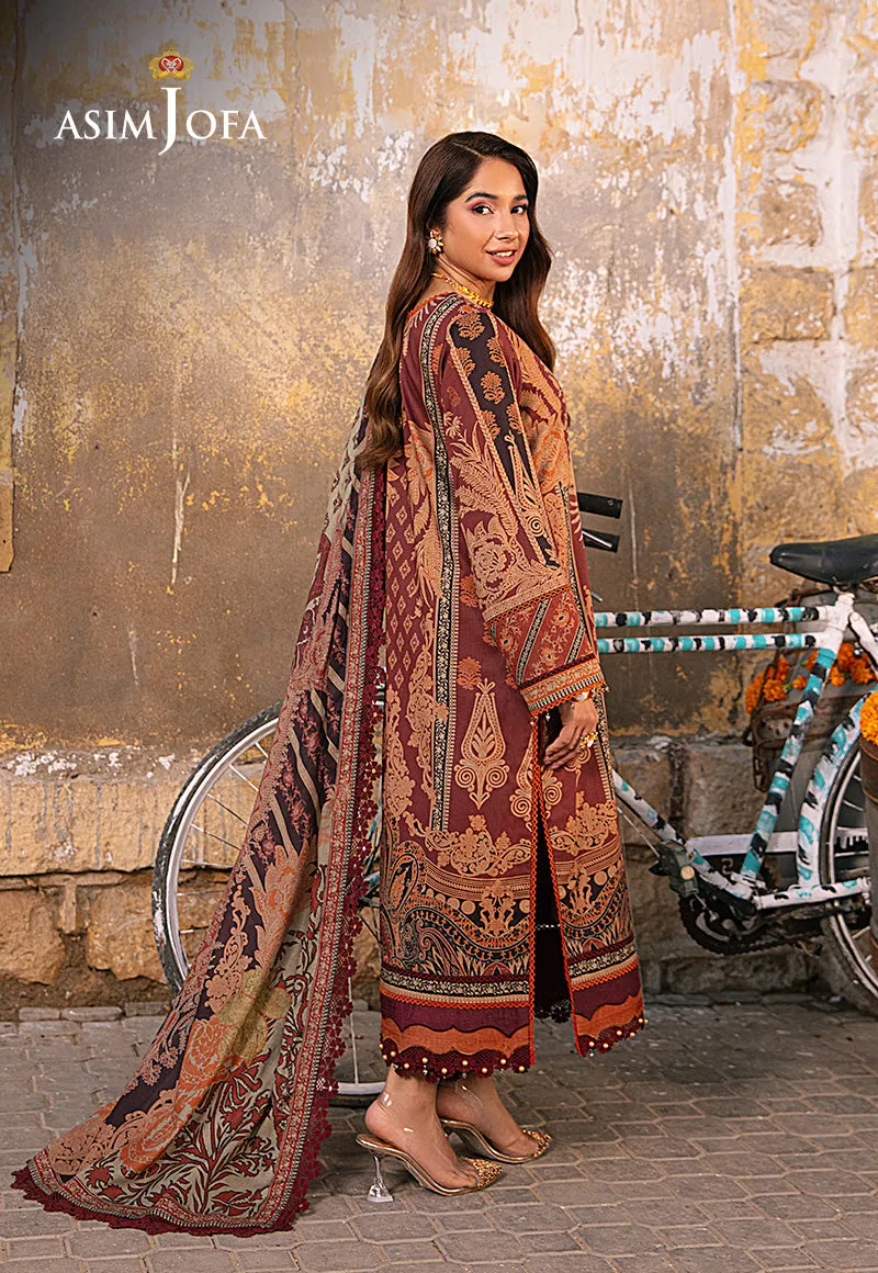 AJAR-24 EMBROIDERED LAWN 3 PCS