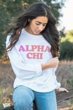 Alpha Chi Omega Gradient Crewneck