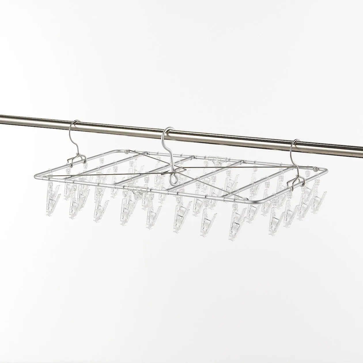 Aluminium Square Hanger - 40 Pegs