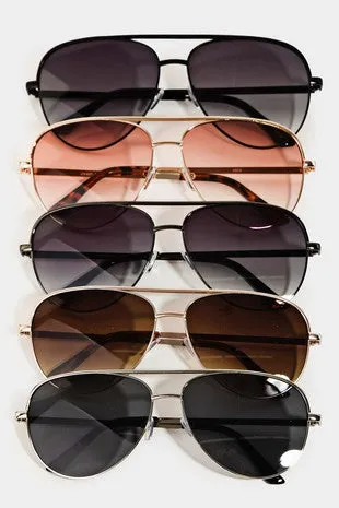 Assorted Double Bridge Sunglasses