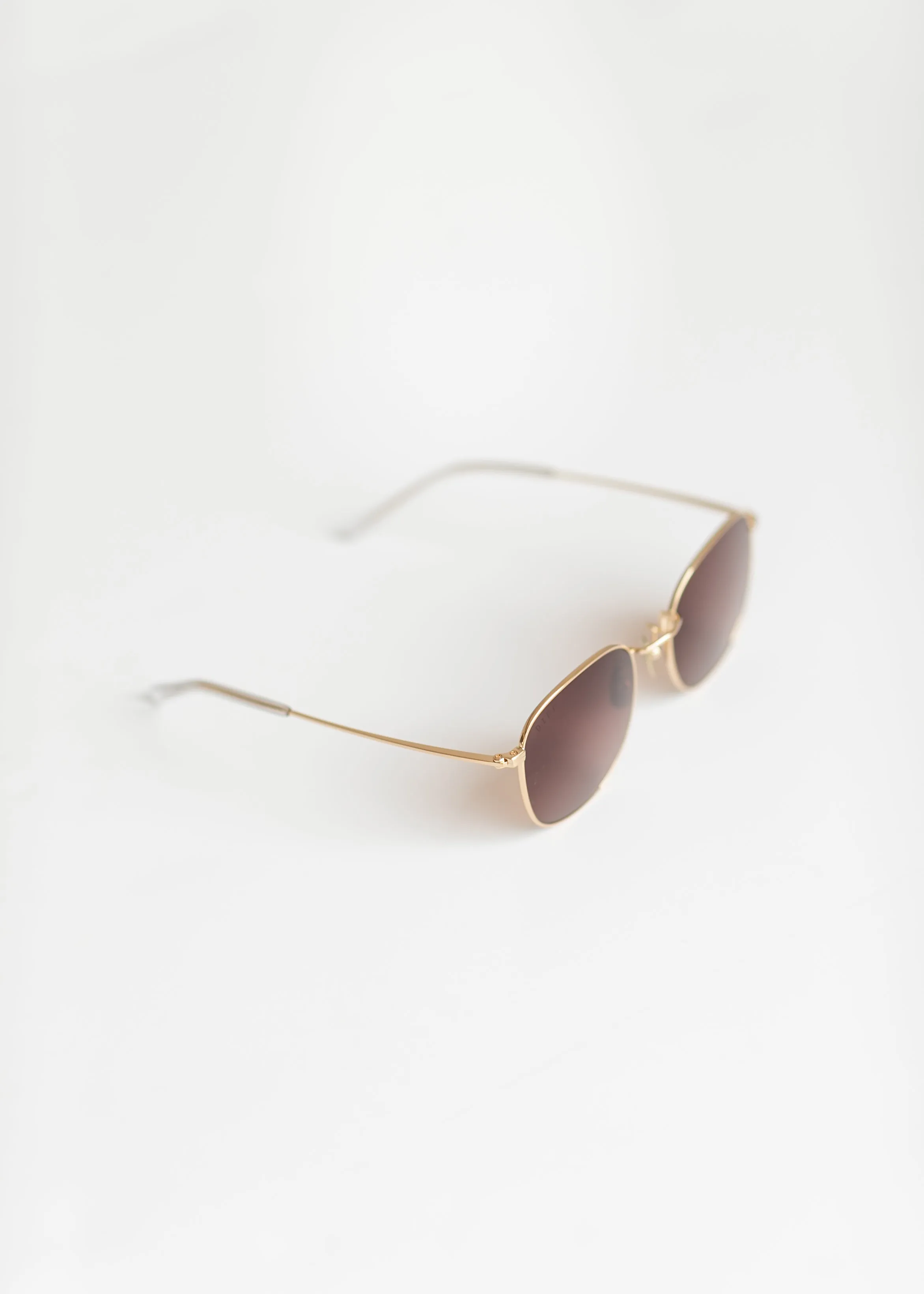 Axel Brushed Gold Gradient Sunglasses