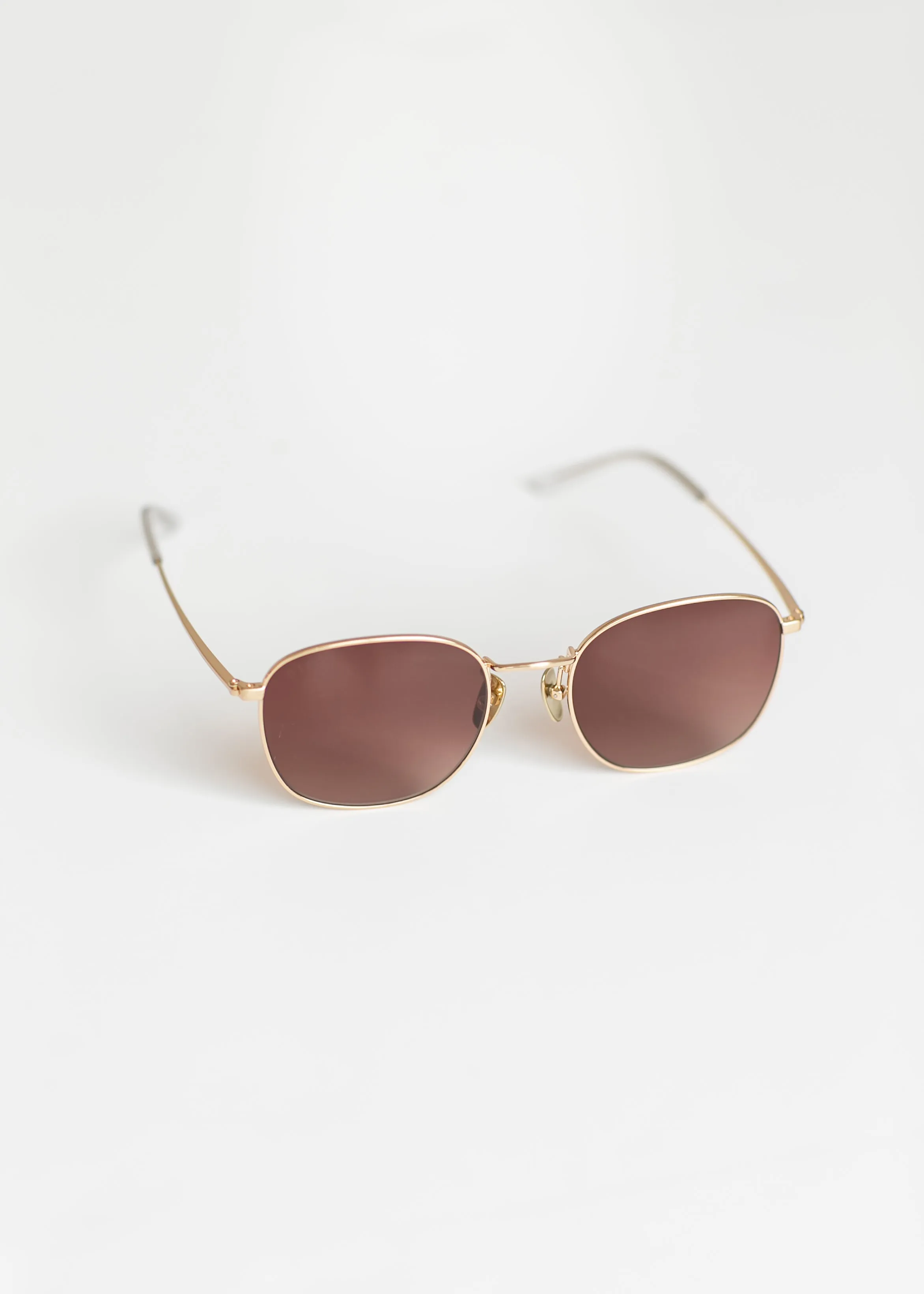 Axel Brushed Gold Gradient Sunglasses