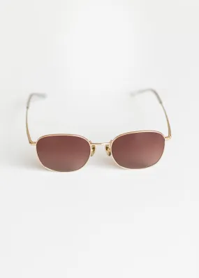 Axel Brushed Gold Gradient Sunglasses