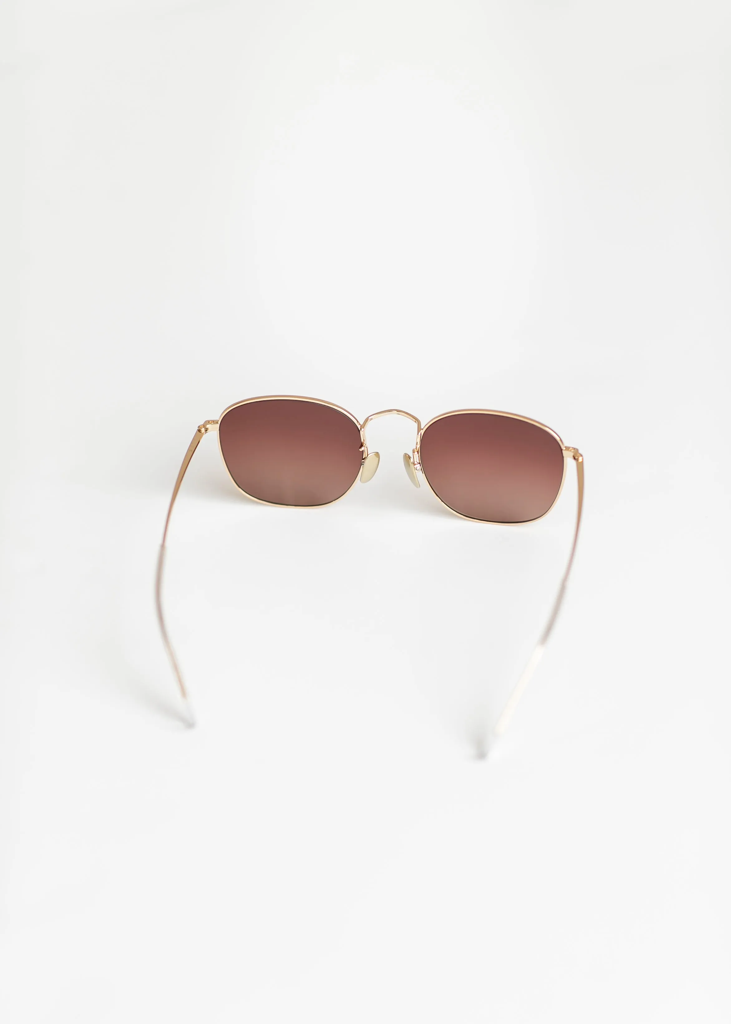 Axel Brushed Gold Gradient Sunglasses