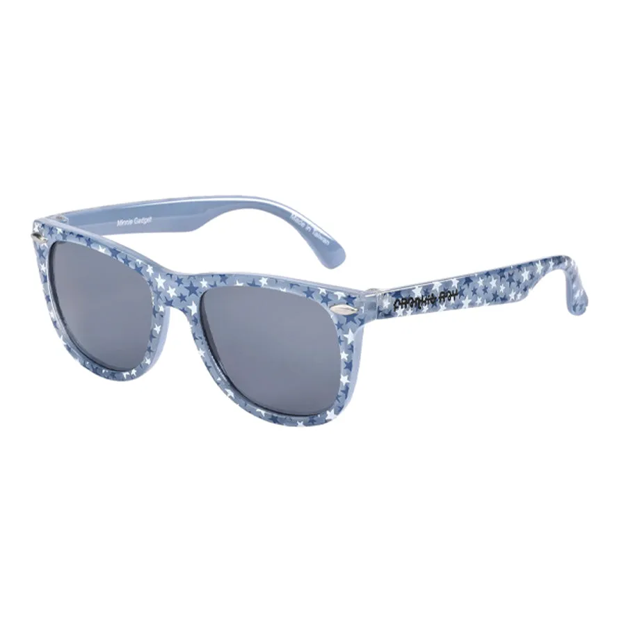 Baby Sunnies Minnie Gadget - Blue with White Stars (0-18 months)