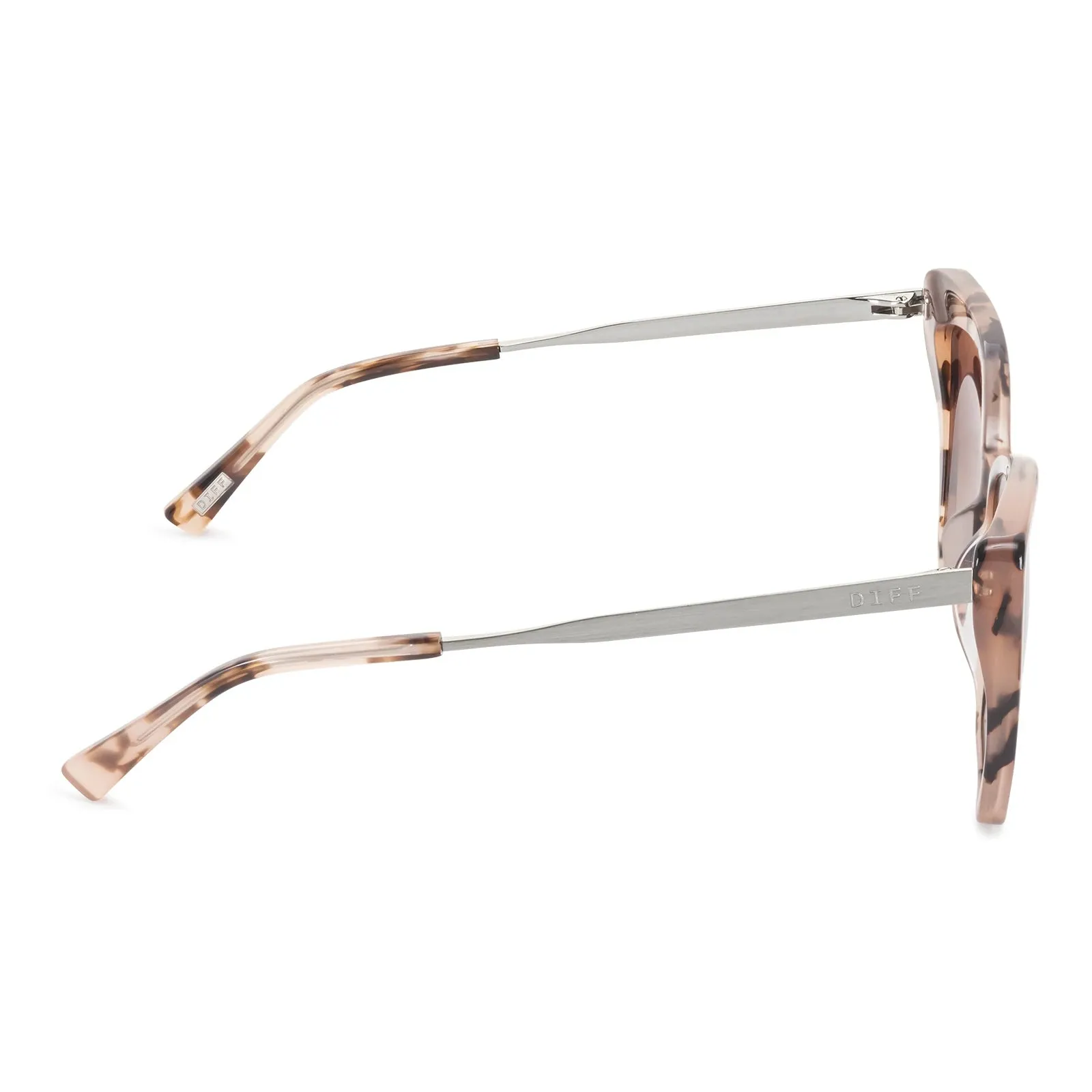 Becky II Himalayan Tortoise Brown Gradient Sunglasses