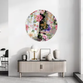 Berries and Flowers Printed Mirror Acrylic Circles