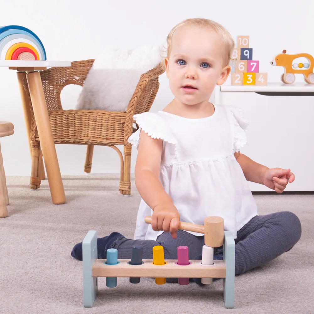 Bigjigs Toys Wooden Hammer Bench