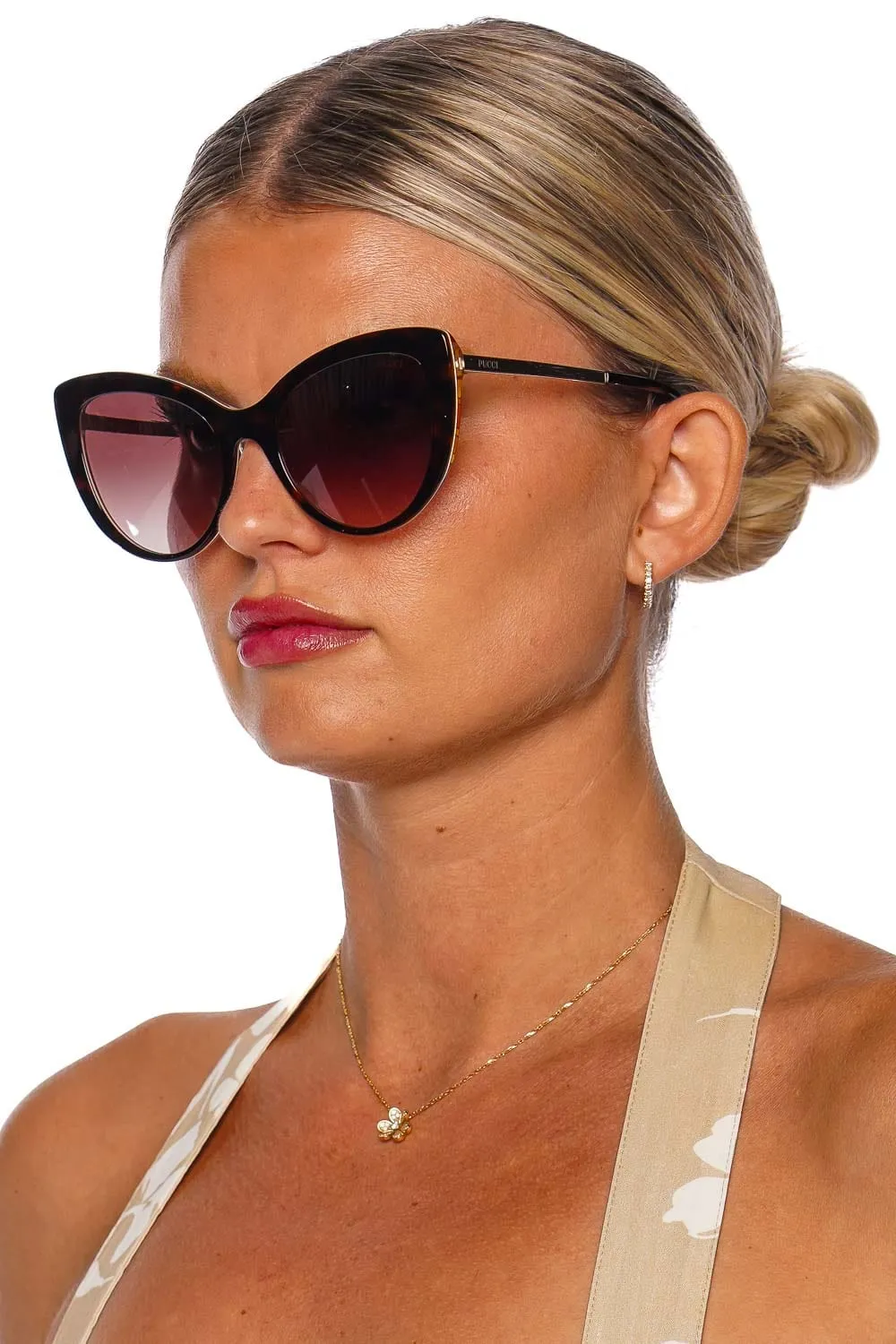 Black Cat Eye Acetate Sunglasses