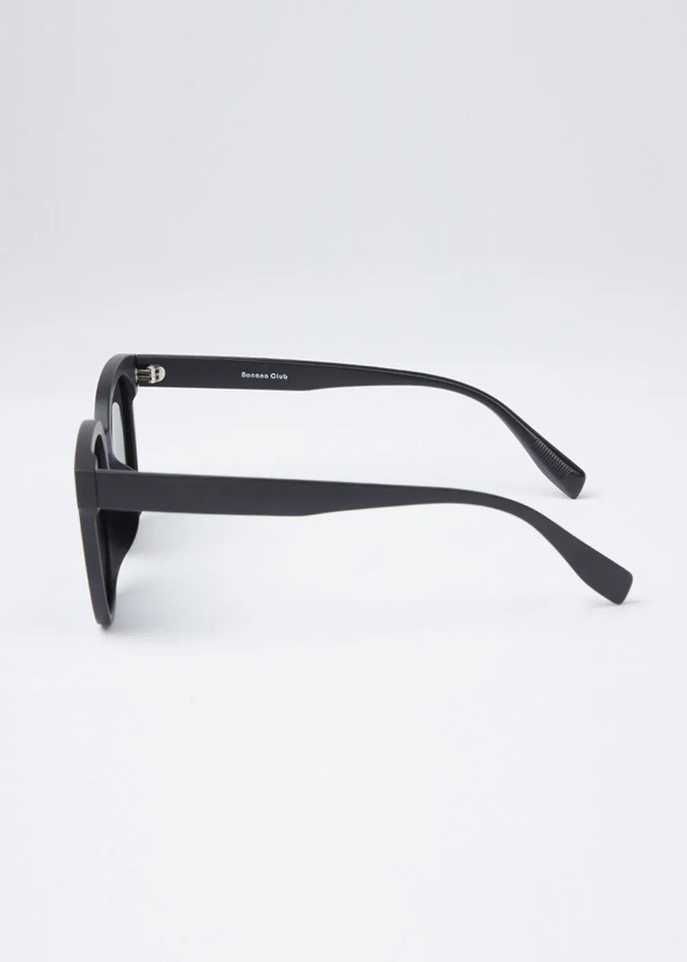 Black Unisex Square Sunglasses