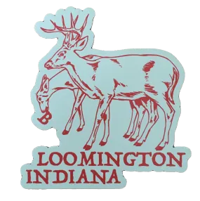 Bloomington Indiana Deer Magnet