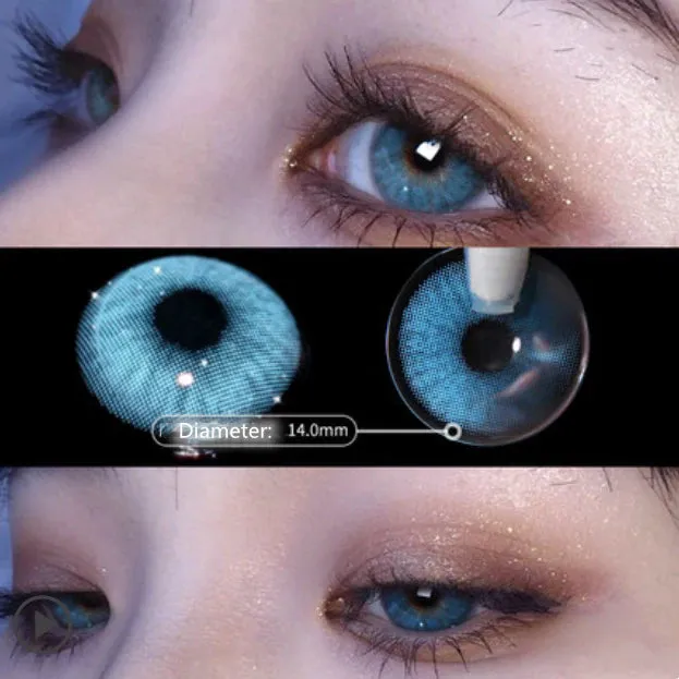 Blue contact lenses (two pieces) KF30388