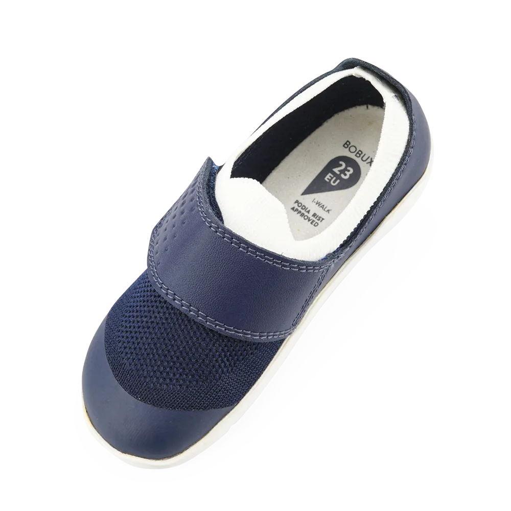 Navy and White Bobux I-Walk Dimension III Shoes