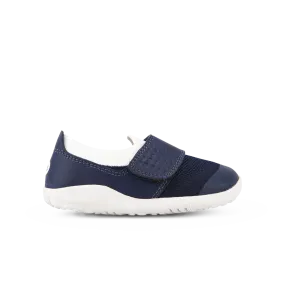 Navy and White Bobux I-Walk Dimension III Shoes