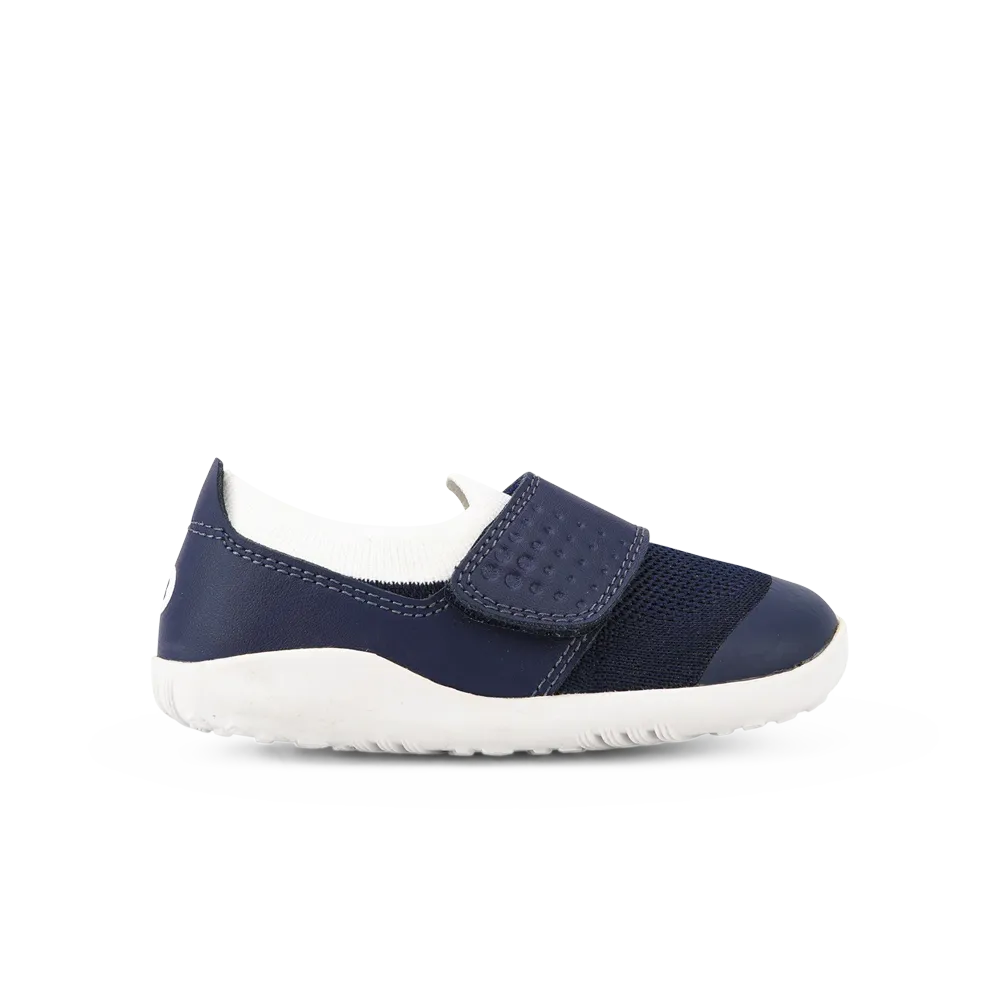 Navy and White Bobux I-Walk Dimension III Shoes