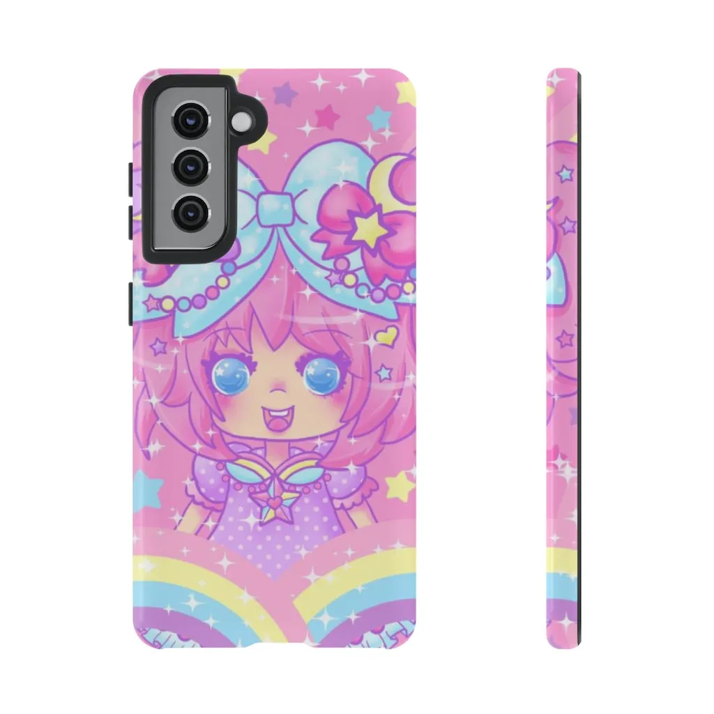 Bubbles Rainbow Land Tough Phone Case