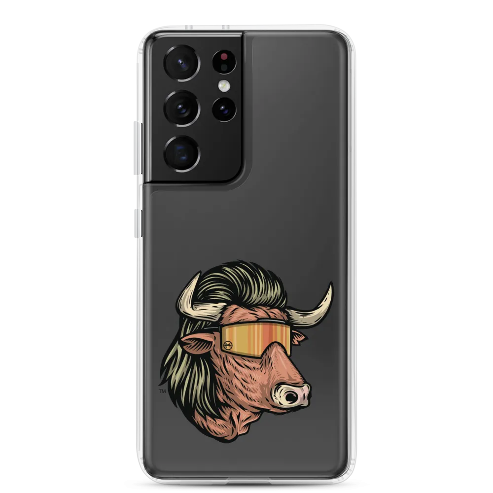 Bull Mullet Samsung Case - Clear