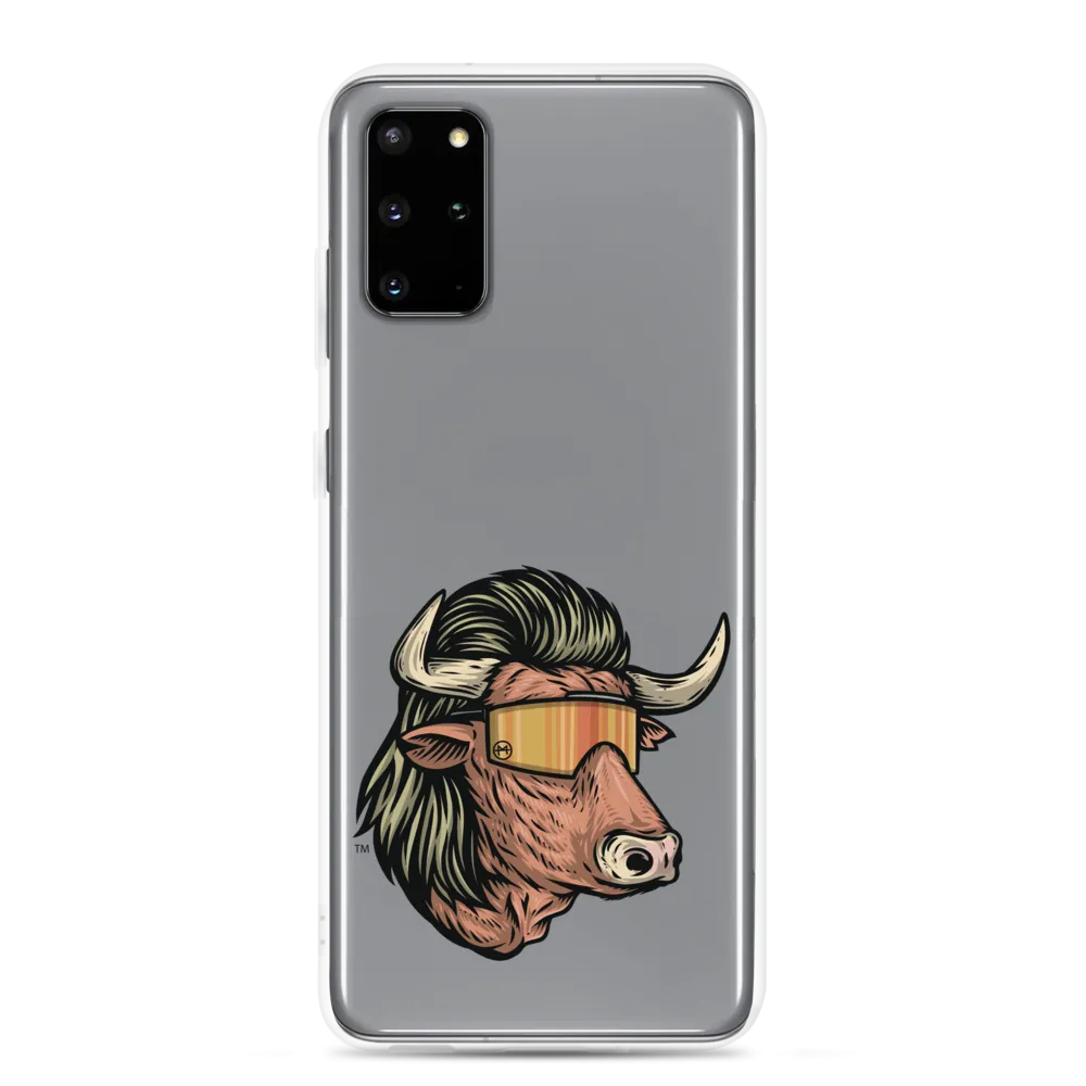 Bull Mullet Samsung Case - Clear