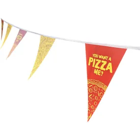 Bunting - White Triangular Pennants