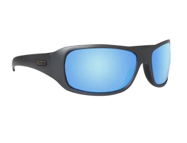 Calcutta Leeward Matte Black Frames - Blue Mirror Lens - Polarized Sunglasses