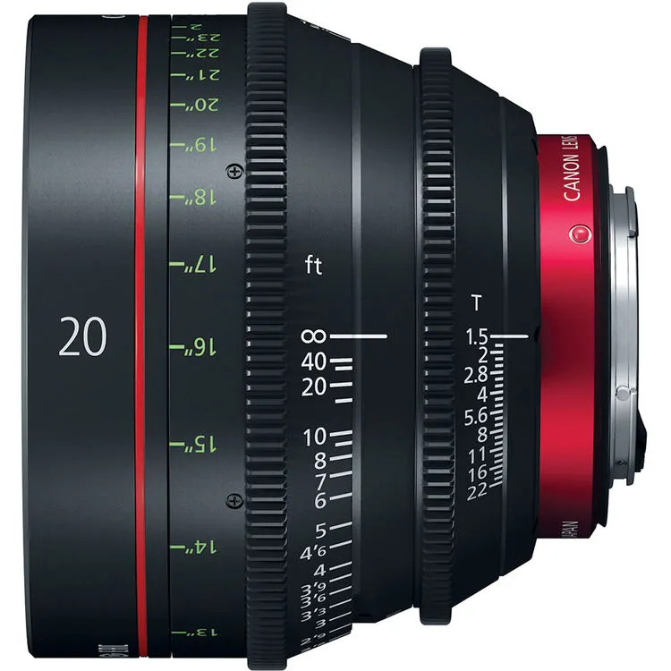 Canon CN-E 20mm T1.5 L F Cinema Prime - EF Mount Lens