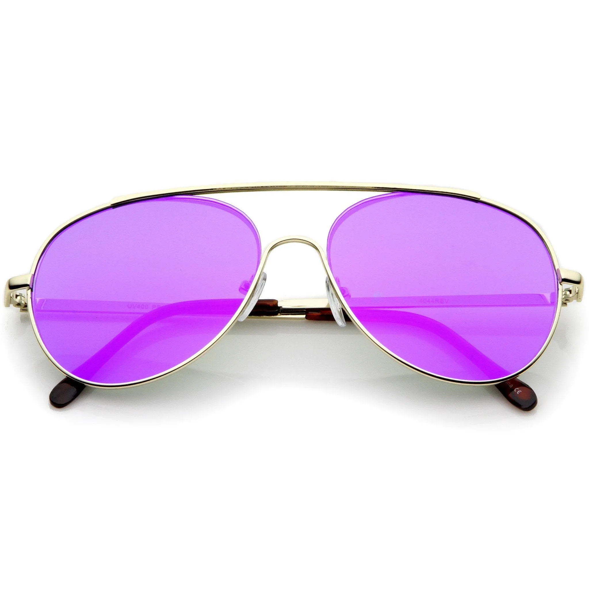 Center Focus Mirror Lens Aviator Sunglasses