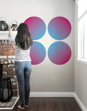 Circle - Pink Gradient Dry Erase