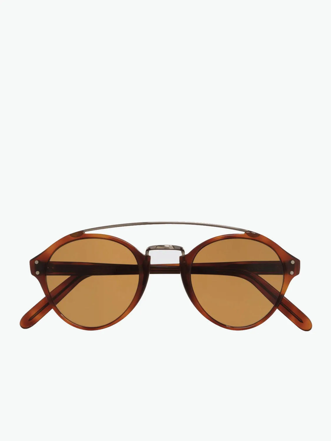 Cutler and Gross Oval-Frame Tortoiseshell Acetate Sunglasses