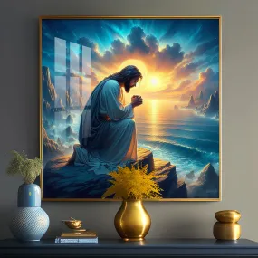 Divine Mercy Premium Acrylic Square Wall Art