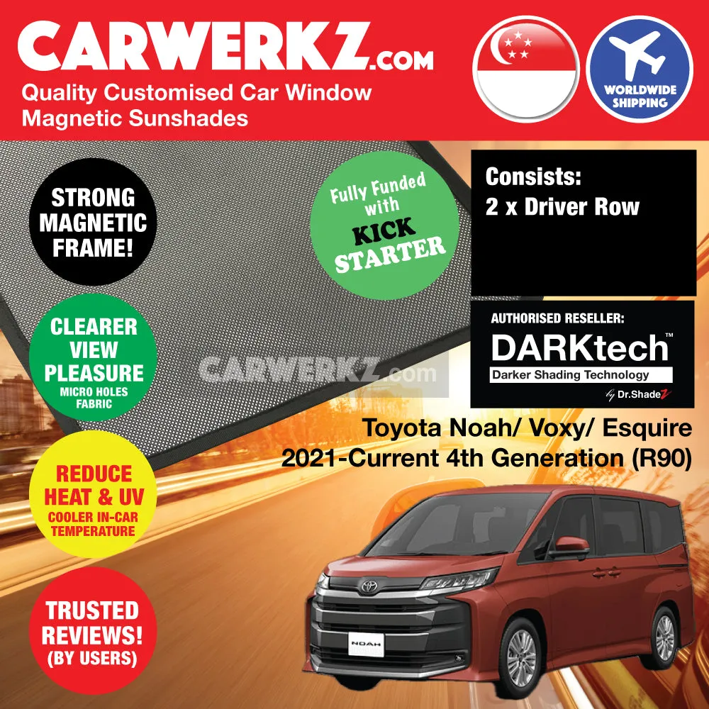 Dr Shadez DARKtech Toyota Noah Voxy Esquire Suzuki Landy 2021-Current 4th Generation (R90) Japan Hybrid MPV Customised Window Magnetic Sunshades