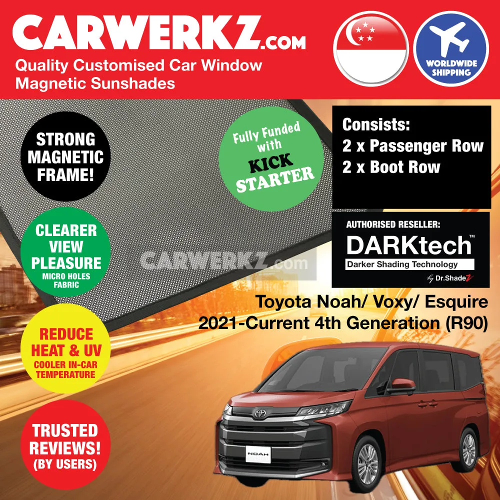 Dr Shadez DARKtech Toyota Noah Voxy Esquire Suzuki Landy 2021-Current 4th Generation (R90) Japan Hybrid MPV Customised Window Magnetic Sunshades